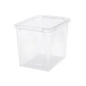 SmartStore Úložný box s bielymi klipmi Classic, 52 l