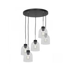 Luster na lanku BOGOTA 5xE27/60W/230V číra