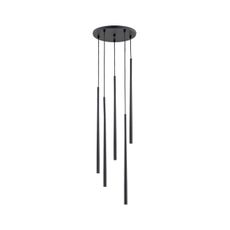 Luster na lanku CARMEN 5xG9/40W/230V pr. 30 cm čierna