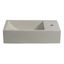 Svetlosivé betónové umývadlo 40x22 cm Crest – Sapho