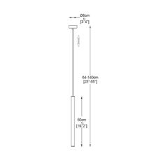 Zuma Line P0461-01A-K4K4 - LED Luster na lanku LOYA LED/5W/230V zlatá