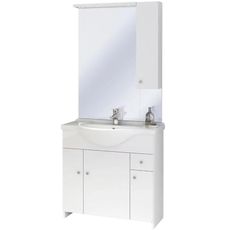 Kúpeľňový set skrinka s umývadlom + zrkadlo  Bratislava D85