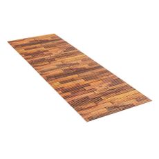 Hnedá plastová kúpeľňová predložka 65x200 cm Lambris – Wenko