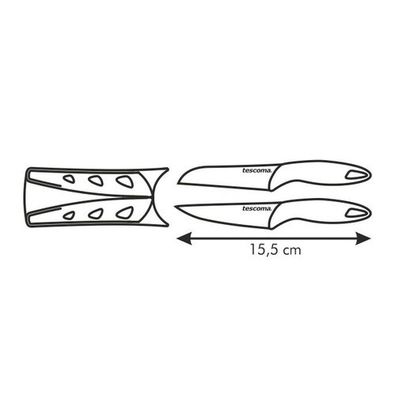 TESCOMA mini nože PRESTO 6 cm, súprava 2 ks