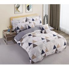 3 dielne obliečky Krepové polycotton Triangle mix 200x140cm+90x70cm TiaHome
