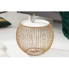 Konferenčný stolík Storage II 41cm zlatá biela