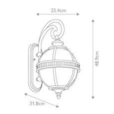 Kichler KL-HALLERON-2S-BU - Vonkajšie svietidlo HALLERON 2xE14/40W/230V IP44