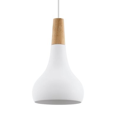 Eglo 901177-Luster na lanku SABINAR 1xE27/60W/230V pr.18cm biela