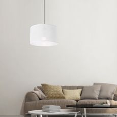 Brilagi - LED Luster na lanku ANTHONY 1xE27/60W/230V dub orech/biela