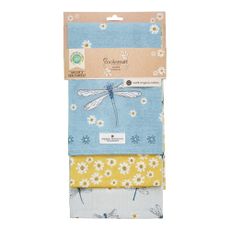 Utierky z bio bavlny v súprave 3 ks 45x65 cm English Meadow - Cooksmart ®