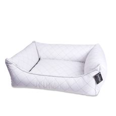 Luxusný pelech pre psa Lex & Max Eko koža 90 x 70 cm | biely