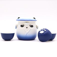 Čínska čajová súprava Panda modrá 500ml
