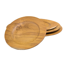 DEOKORK Teakový tanier PLATE