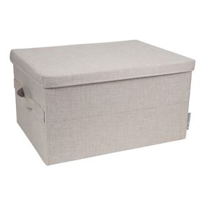 Béžový látkový úložný box s vekom 34x45x25 cm Soft Storage – Bigso Box of Sweden