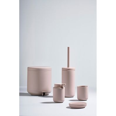 Svetloružová porcelánová nádobka na mydlo Ume – Zone