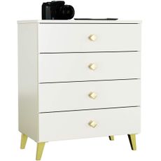 Ak furniture Komoda MOBI K-04 kašmír/zlatá