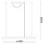 Ideal Lux - LED Luster na lanku ORACLE SLIM LED/43W/230V 3000K pr. 90 cm biela