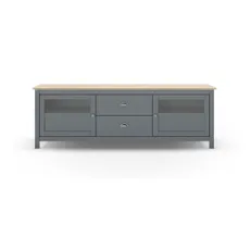 TV stolík sivozelený z borovicového dreva 180x59x40 cm Misti – Marckeric