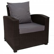 Golden Garden Podsedák na záhradný nábytok GG96 55/60/8cm + vankúš 55/50cm sivá
