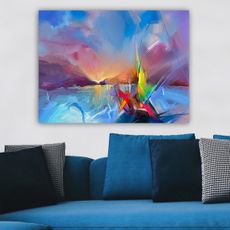 Wallity Obraz Wallxpect 70x100 cm modrý/fialový