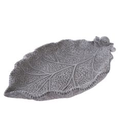 Betónové pítko pre vtáčiky Leaf, 26,5 x 5,5 x 16,5 cm