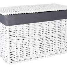 TZB Prútený kôš 105 L biely/šedý