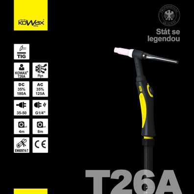 KOWAX TIG horák T26A 4m-14pin