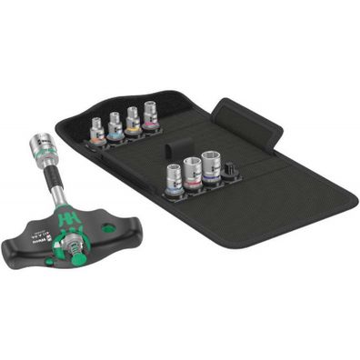 Wera 057474 Nástrčné hlavice 1/4" 3/16 ÷ 1/2" s T-rukoväťou Kraftform Kompakt 400 RA Imperial Set 2 (palcová sada 9 kusov)