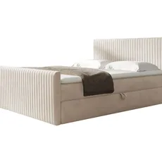 Wilsondo Čalúnená boxspring manželská posteľ Polaris - krémová Rozmer: 180