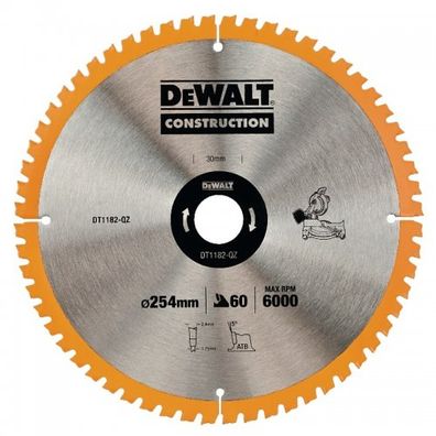 Pilový kotúč 254x30mm 60z ATB 7° DeWALT DT1182