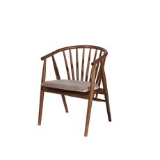 Kalune Design Jídelní židle Alberto z masivu ořech/béžová