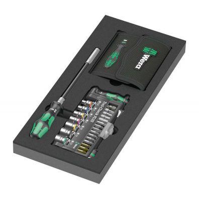 Wera 150150 Kraftform Kompakt a Tool-Check PLUS skrutkovacie bity s penovou vložkou typ 9750, sada 1 (sada 57 dielov)