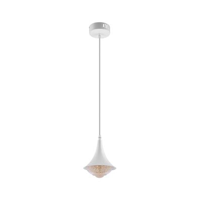 LED Luster na lanku LED/9W/230V pr. 14 cm biela