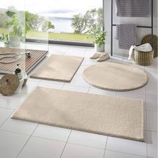 Sivobéžové kúpeľňové predložky v súprave 3 ks 50x90 cm – Mila Home