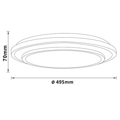 Brilliant - LED Stmievateľné stropné svietidlo LUCIANO LED/40W/230V 3000-6500K +DO