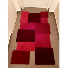 Flair Rugs , DOPREDAJ: 150x240 cm Kusový koberec Abstract Collage Red, 150x240, červená, chodba / predsieň