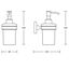 AQUALINE SB119 Samba dávkovač mydla 150 ml, mliečne sklo