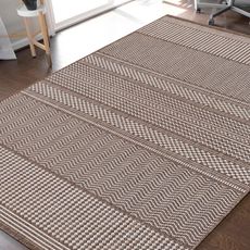 Hnedý tkaný moderný koberec Zara 12 Rozmer: 200x290 cm