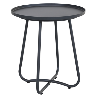 Záhradný 5-dielny set, sivá, aluminium, MAHES