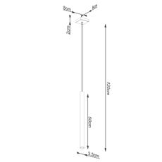 Sollux SL.1271 - Luster na lanku PASTELO 1xG9/8W/230V betón