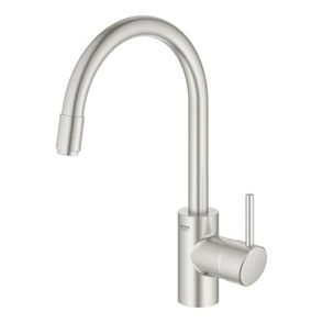 Drezová batéria Grohe Concetto New s vyťahovacou sprškou supersteel 32663DC3