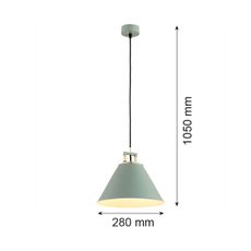 Argon 4916 - Luster na lanku ORTE 1xE27/15W/230V zelená