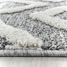 Ayyildiz , Kusový koberec Pisa 4704 Grey, 80x250, šedá, obývacia izba
