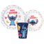 Sada plastového riadu Lilo a Stitch s kelímkom - 3 diely