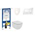 Cenovo zvýhodnený závesný WC set Geberit do ľahkých stien / predstenová montáž + WC Ideal Standard Tesi 111.355.00.5NF5