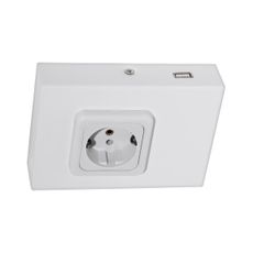 Eglo 94665 - Podlinková zásuvka SCHUKO vr.USB TAXANO