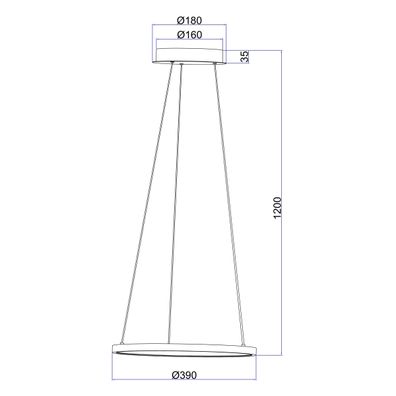 Globo 67192-19 - LED Luster na lanku RALPH LED/19W/230V