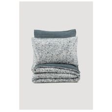 Predĺžené bielo-sivé obliečky na dvojlôžko z bavlny Renforcé 260x220 cm Molly – Mijolnir
