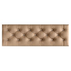 Lavica CHESTERFIELD 120x40 cm Tmavobéžová