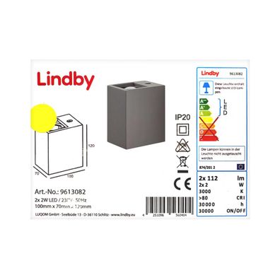 Lampenwelt - LED Nástenné svietidlo CATALEYA 2xLED/2W/230V